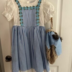 Trish Scully Girls Dorothy Costume w treat bag